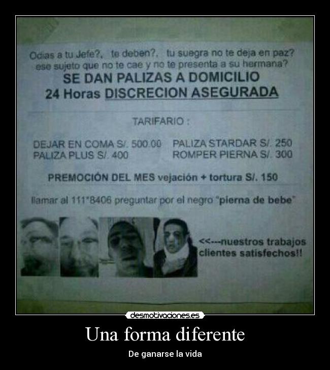 Una forma diferente -