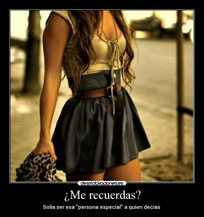 ¿Me recuerdas? - 