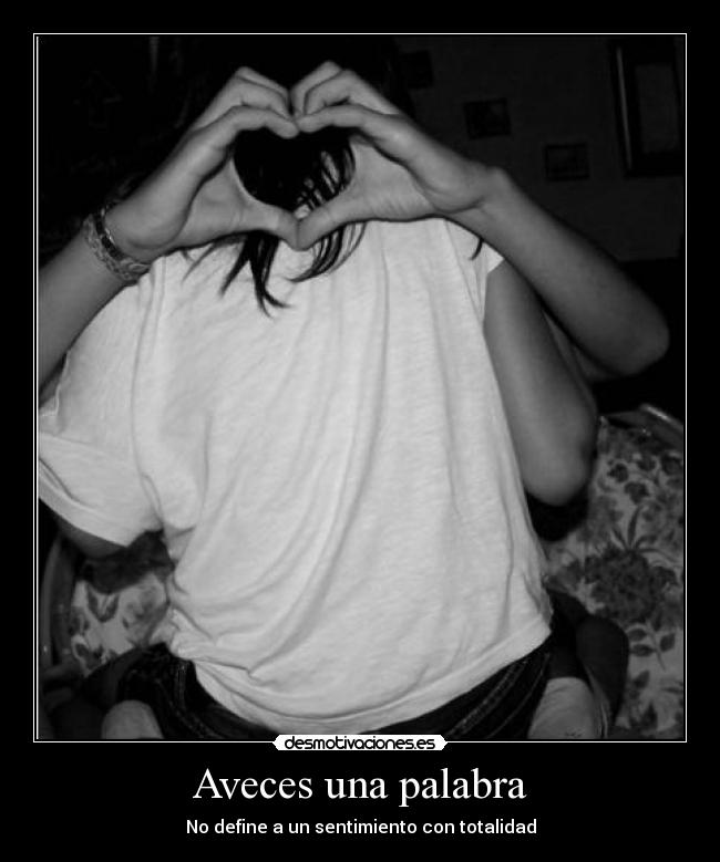 Aveces una palabra -