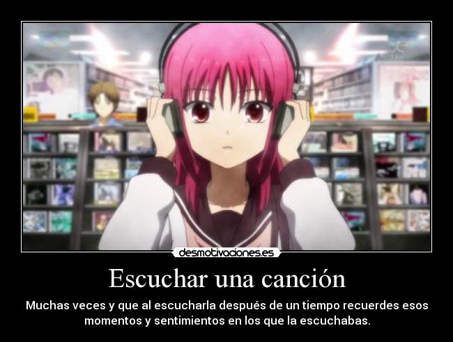 Escuchar una canción -