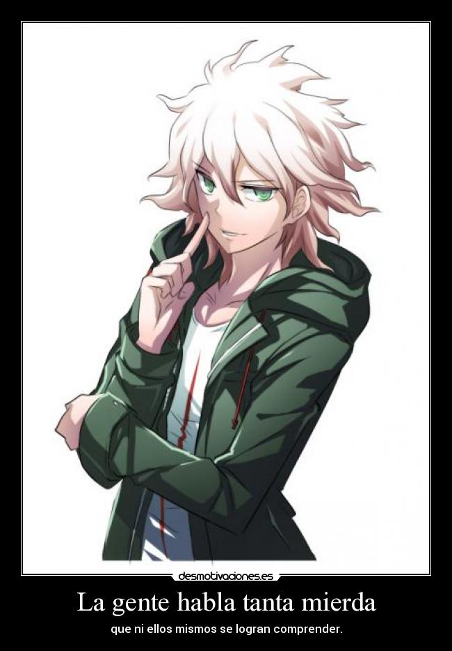 carteles harukaze raptorhunters 1291 dangan ronpa nagito komaeda siento groseria perras desmotivaciones