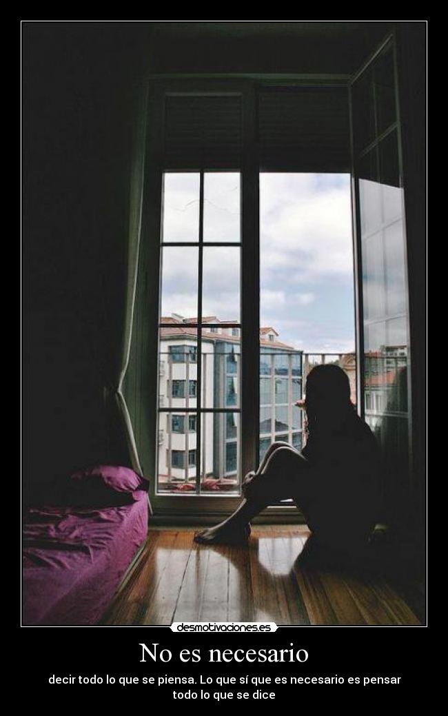 No es necesario -