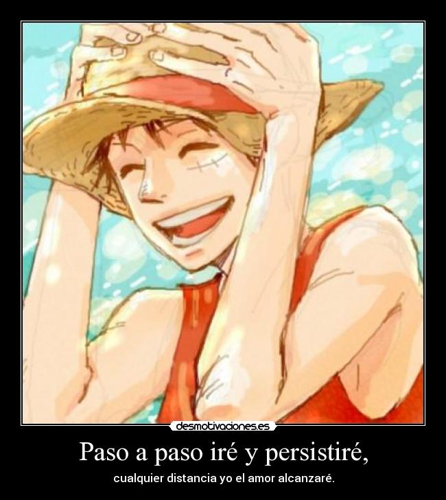 carteles one piece luffy anime manga frase hercules importa distancia desmotivaciones