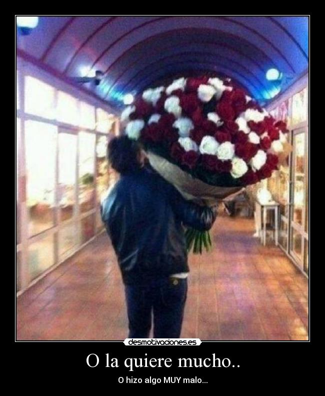 O la quiere mucho.. - O hizo algo MUY malo...