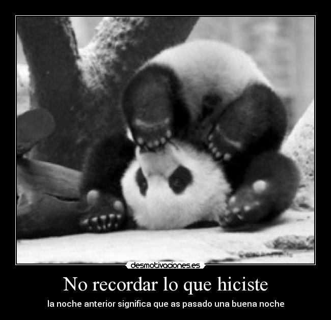 No recordar lo que hiciste - la noche anterior significa que as pasado una buena noche