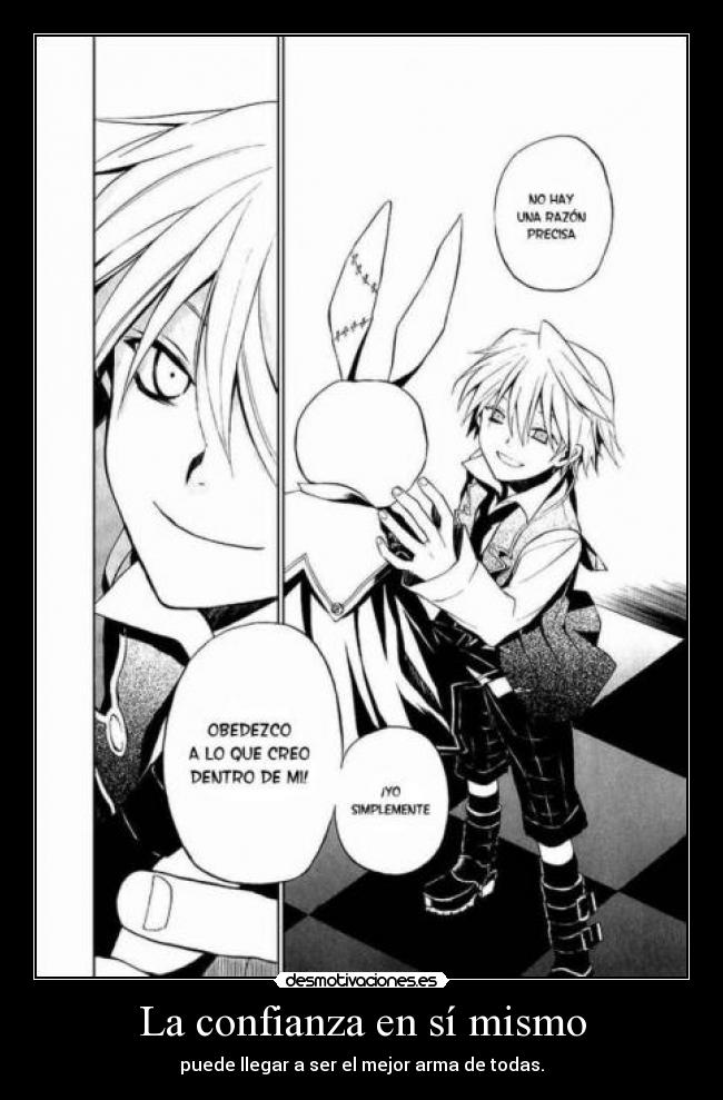 carteles confianza harukaze raptorhunters 1291 pandora hearts estuve leyendo hasta las manana desmotivaciones