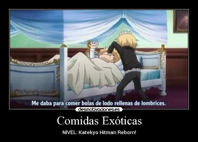 Comidas Exóticas - NIVEL: Katekyo Hitman Reborn!