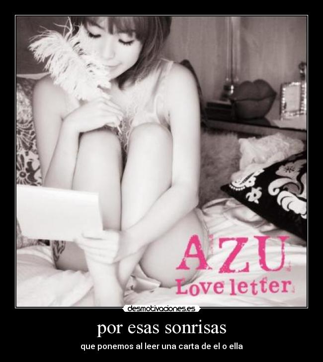 carteles azu love letter desmotivaciones