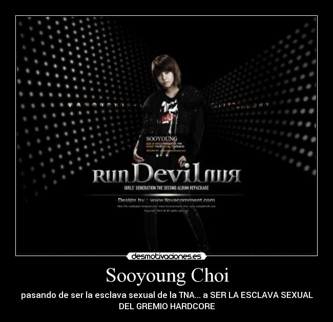 Sooyoung Choi - pasando de ser la esclava sexual de la TNA... a SER LA ESCLAVA SEXUAL
DEL GREMIO HARDCORE