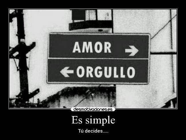 Es simple -