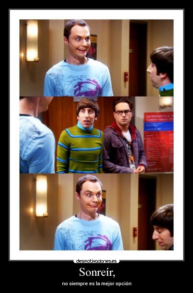 Sonreír, - 