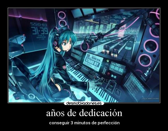años de dedicación -