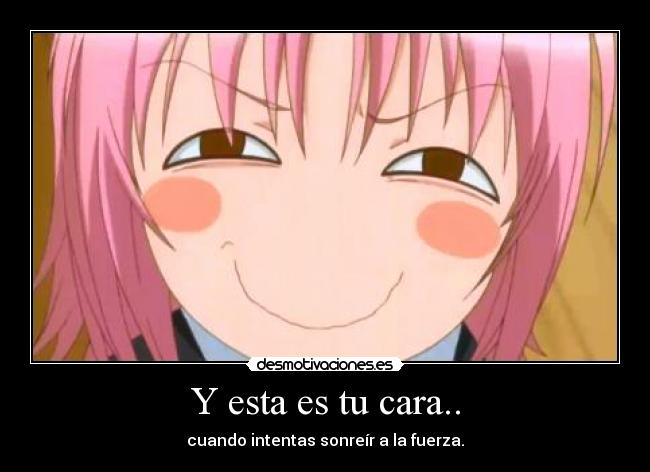 carteles anime amu hinamori shugo chara sonrisa desmotivaciones