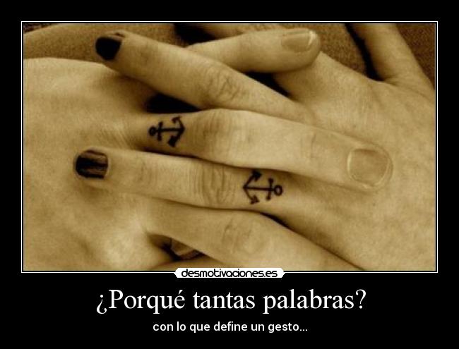 ¿Porqué tantas palabras? -