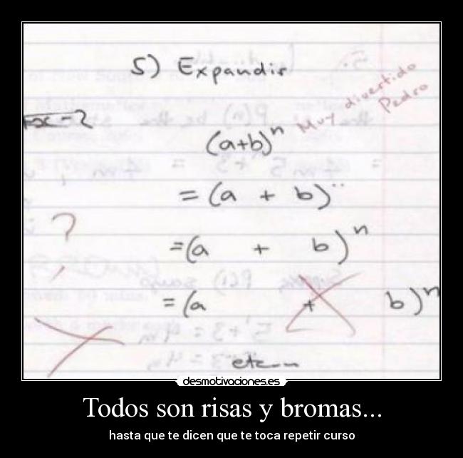 Todos son risas y bromas... - 