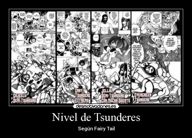 Nivel de Tsunderes - Según Fairy Tail