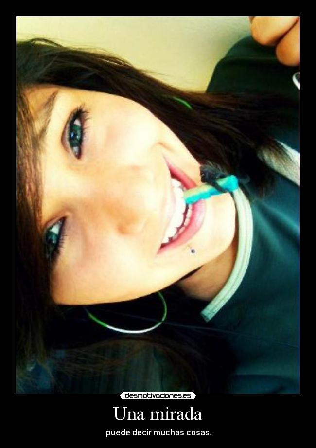 Una mirada - puede decir muchas cosas.