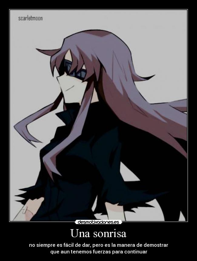 Una sonrisa -