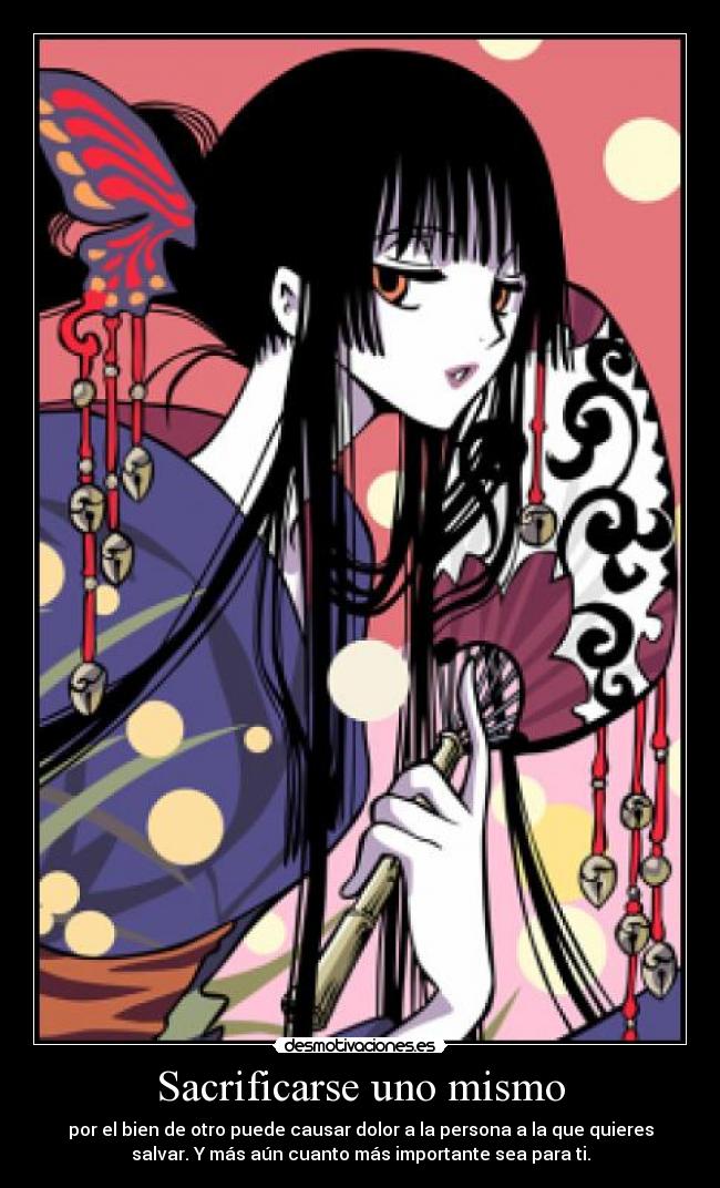 Sacrificarse uno mismo - por el bien de otro puede causar dolor a la persona a la que quieres
salvar. Y más aún cuanto más importante sea para ti.