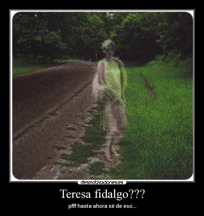 Teresa fidalgo??? - pfff hasta ahora sé de eso...