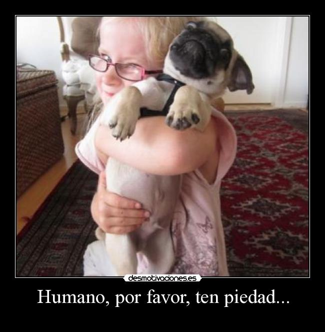 Humano, por favor, ten piedad... -