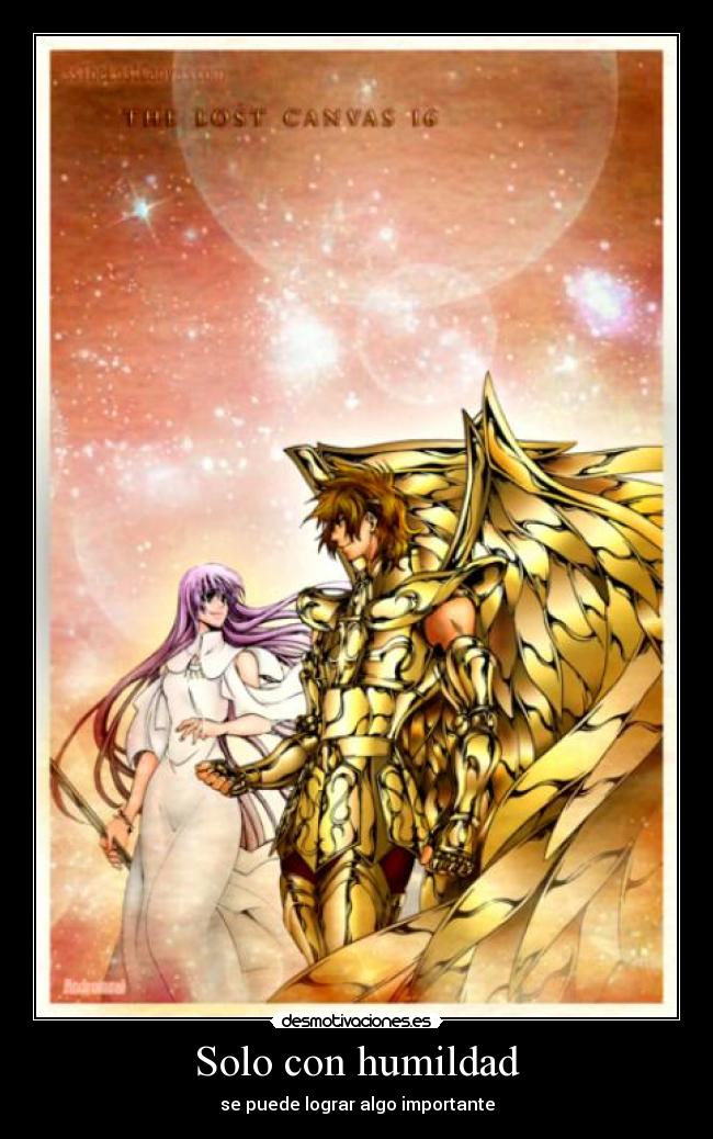 carteles anime saint seiya the lost canvas caballeros del zodiaco desmotivaciones