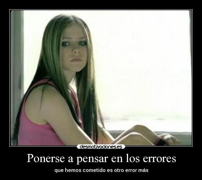 Ponerse a pensar en los errores - 