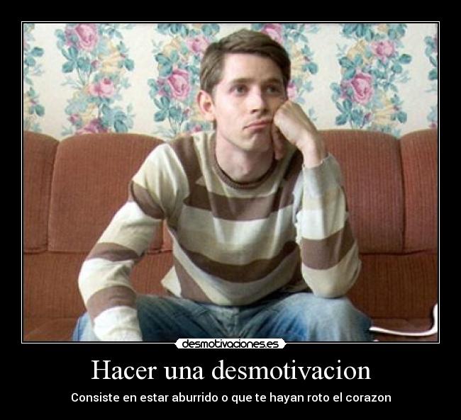 Hacer una desmotivacion -