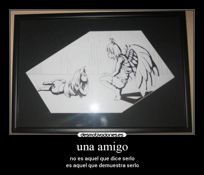una amigo -