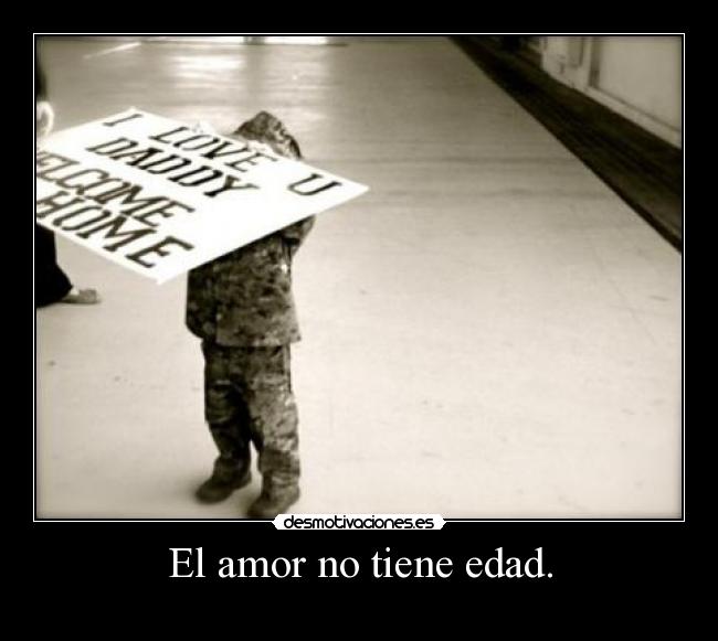 El amor no tiene edad. -