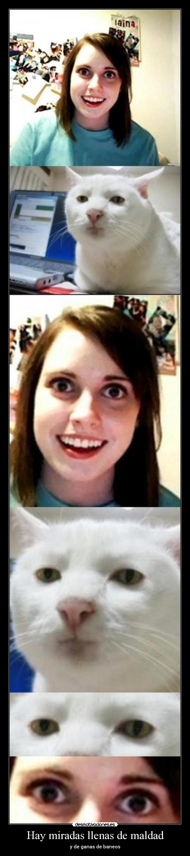 Hay miradas llenas de maldad -