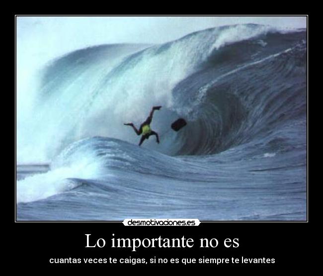 Lo importante no es - 