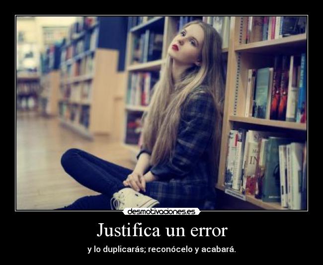 Justifica un error - 