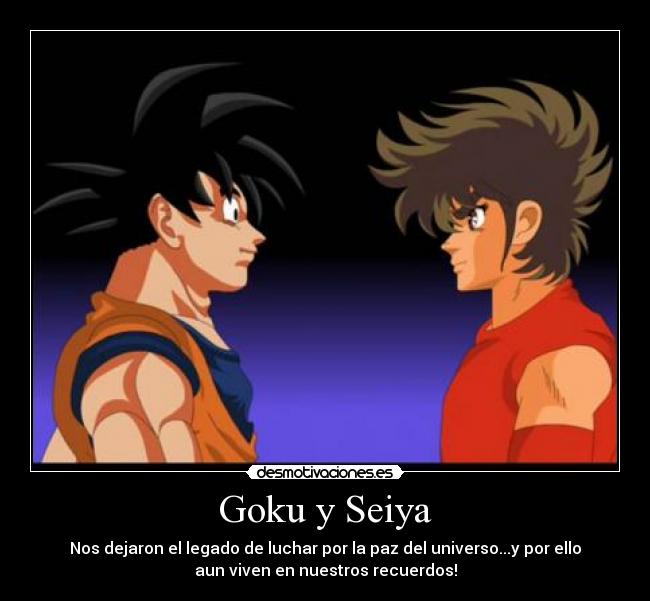 Goku y Seiya -