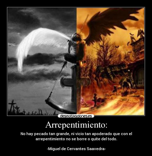 Arrepentimiento: - 