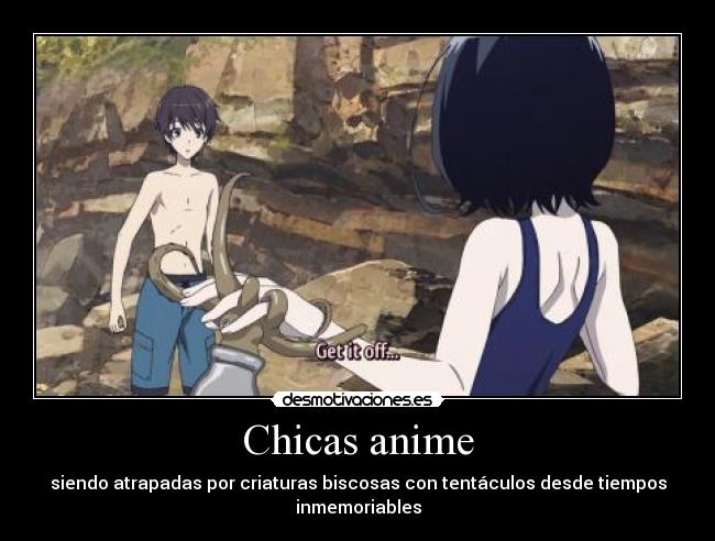 carteles anime anime another momento lol misaki mei sakakibara pulpos tentaculos desmotivaciones