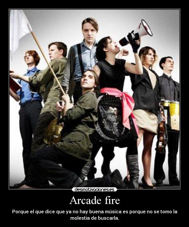 carteles arcade fire soy gatosque asco desmotivaciones