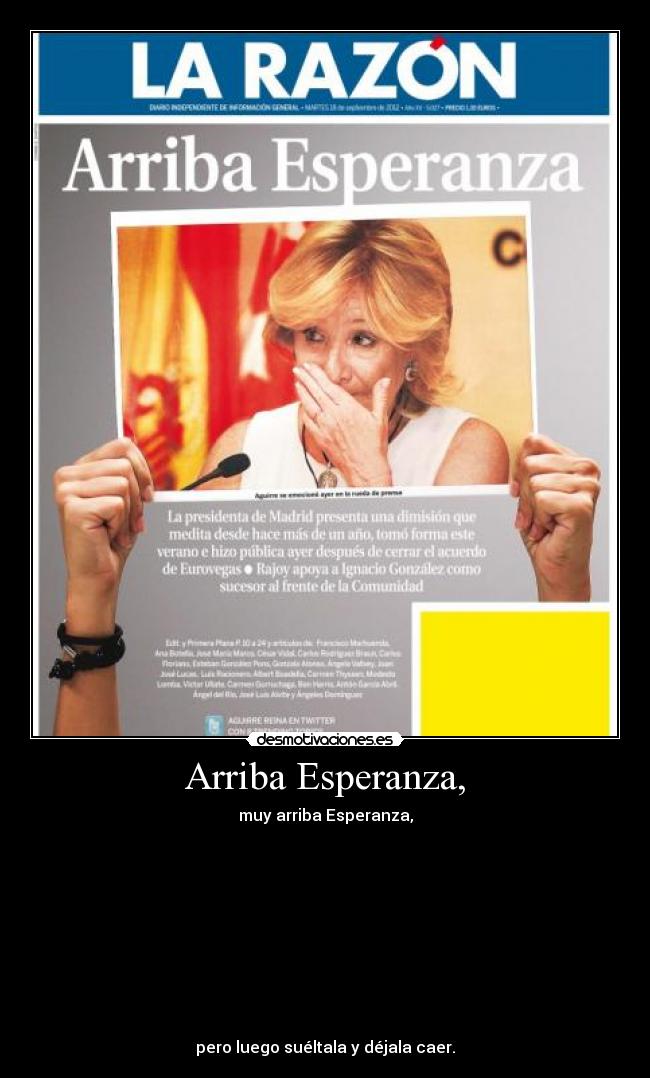 Arriba Esperanza, - 