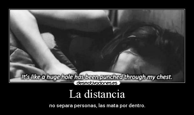 La distancia -