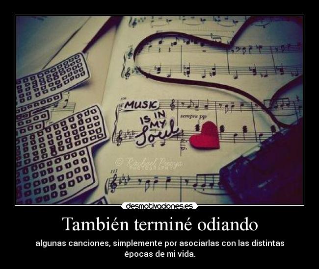 También terminé odiando -