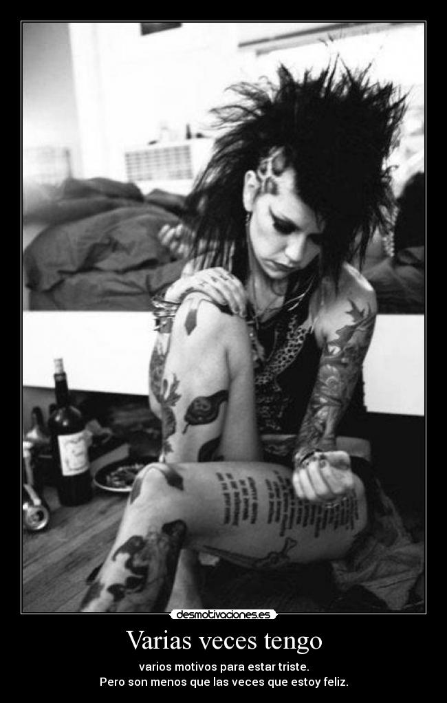 Varias veces tengo -