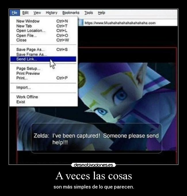 carteles the legend zelda que cachondo link que alguien ayude jodida princesa desmotivaciones