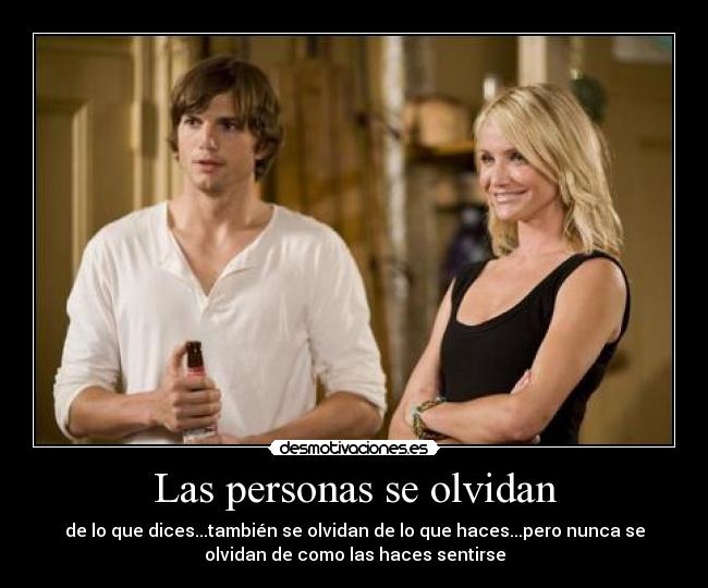 Las personas se olvidan - 