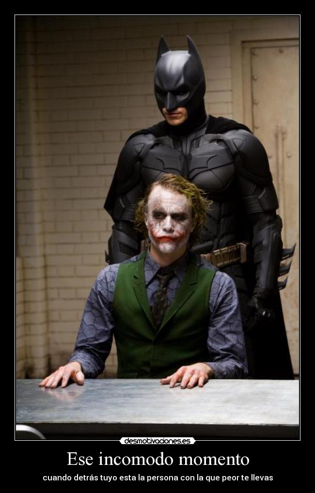 Ese incomodo momento - cuando detrás tuyo esta la persona con la que peor te llevas