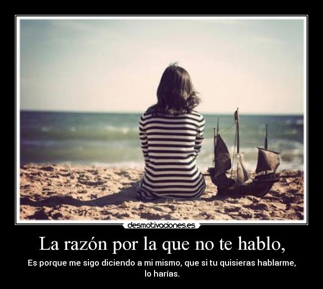 La razón por la que no te hablo, - 