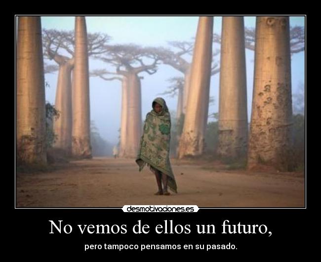 No vemos de ellos un futuro, -