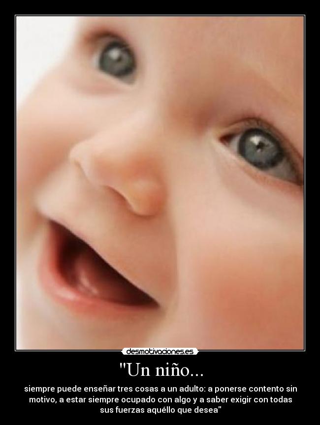 Un niño... -