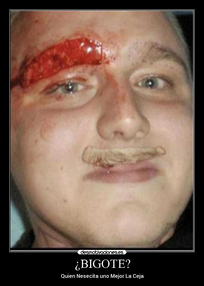 ¿BIGOTE? - Quien Nesecita uno Mejor La Ceja