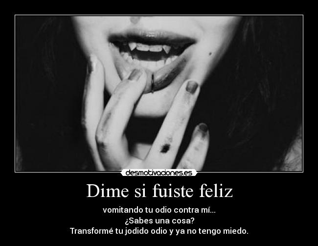 Dime si fuiste feliz - 