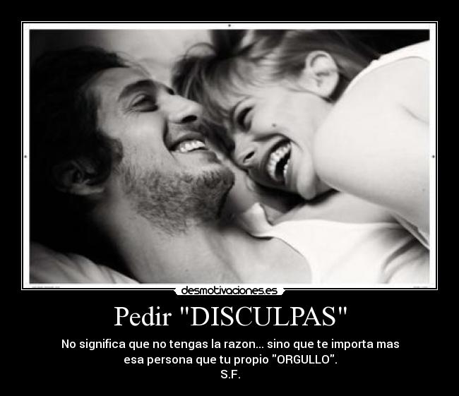 Pedir DISCULPAS -